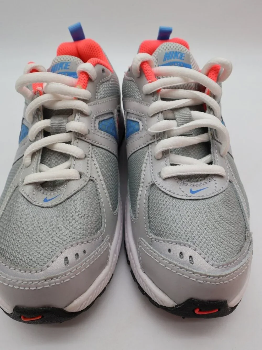 Nike Dart 9 Running Shoes Kids 13C Silver Pink Mesh Athletic 443393-007 New